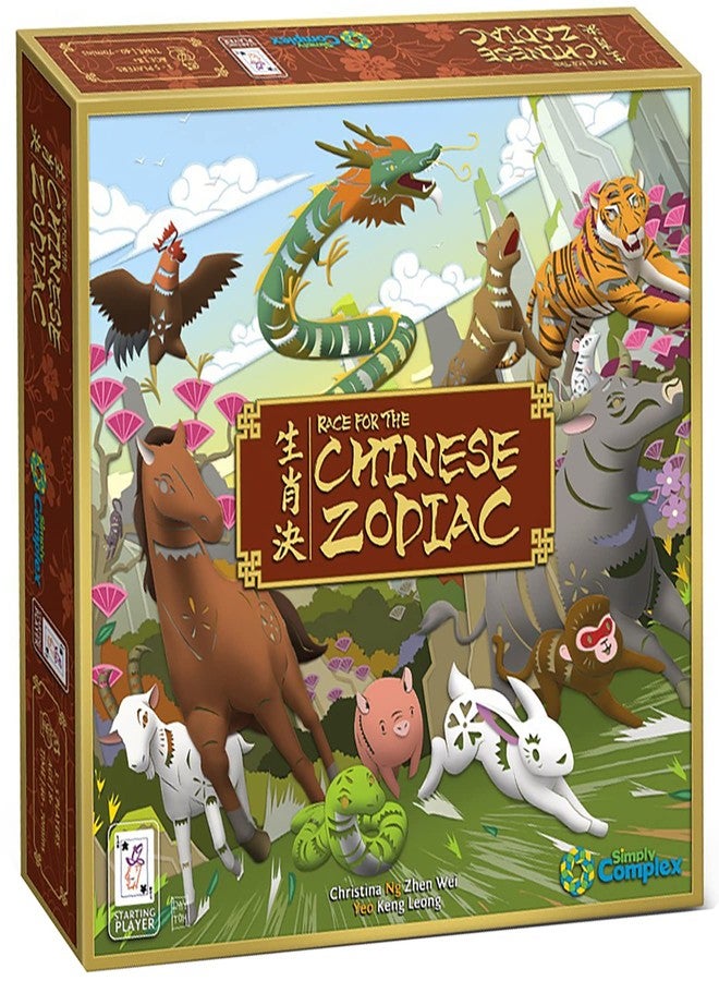 Capstone Games: Race for The Chinese Zodiac - Interactive Simultaneous Card Game, 3-5 Players, Ages 8+, 40 to 70 Min - Image 1